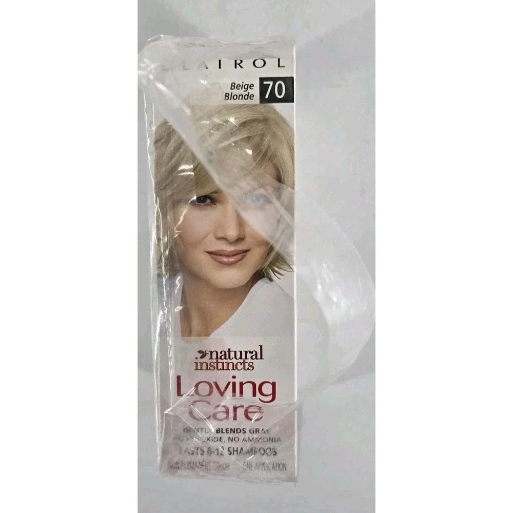 2 Pack NEW Clairol Natural Instincts Loving Care Hair‎ Color Beige Blonde #70